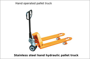 Stainless steel hand hydraulic pallet truck 