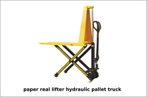 paper real lifter hydraulic pallet truck  